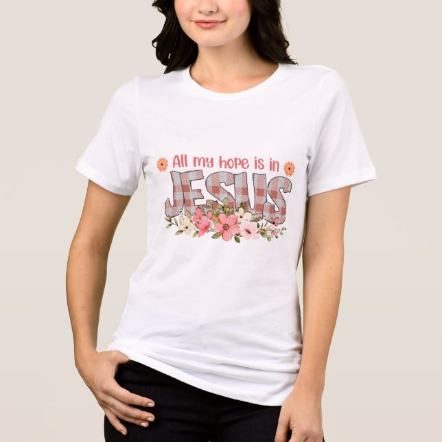 Christian God Customized Jesus Tri-Blend Shirt (Front)