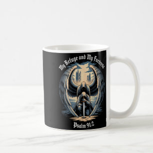 Christian Gothic Guardian Angel Bible Quote Psalm Coffee Mug