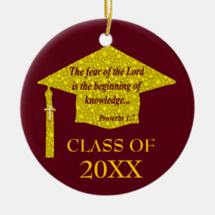 Christian Graduate Ceramic Ornament