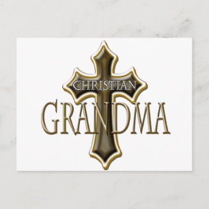 Christian Grandma Postcard