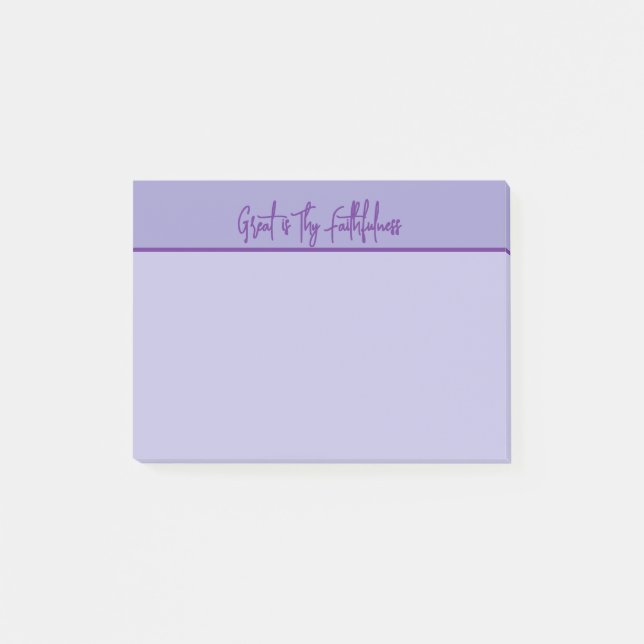 Christian Great is They Faithfulness Notepad (Front)