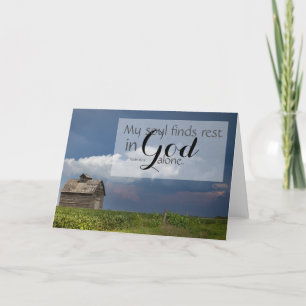 Christian Greeting Cards - Psalm 62