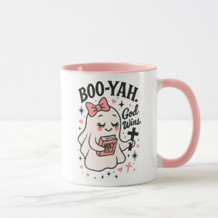 Christian Halloween Boo Ya God Wins Mug