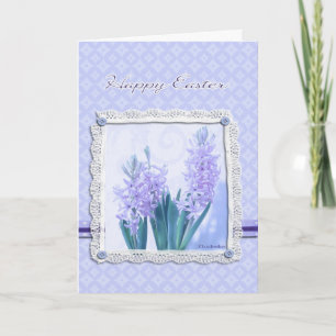 Christian Happy Easter card, crocus flower Holiday Card