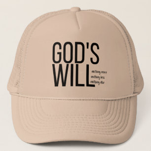 Christian Hats Christian Gifts, Gods will hat.