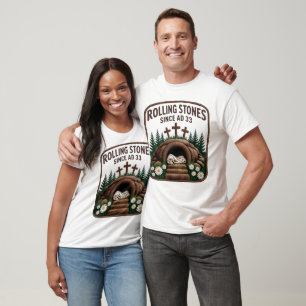 Christian He is Risen Faux T-Shirt