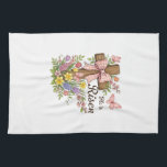 Christian- He is Risen Floral Cross Religious East Kitchen Towel<br><div class="desc">Christian- He is Risen Floral Cross Religious Easter T-Shirt</div>