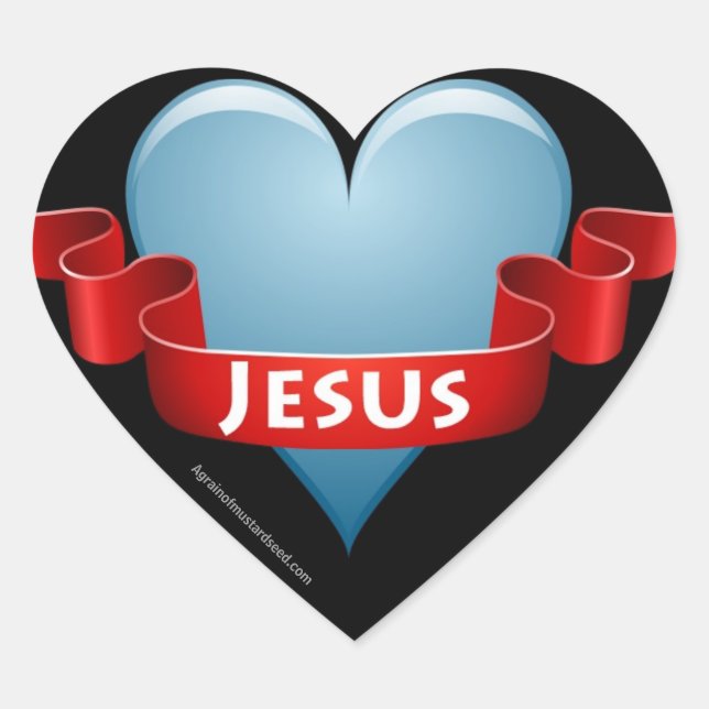 Christian Heart Sticker (Front)
