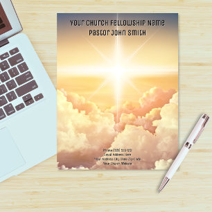 Christian Heavenly Cloud Church Business  Letterhead
