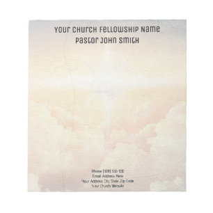 Christian Heavenly Cloud Church Business  Notepad