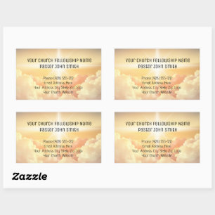 Christian Heavenly Cloud Church Business  Sticker