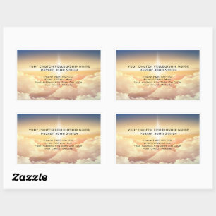 Christian Heavenly Cloud Church Business  Sticker
