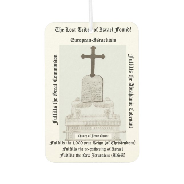 Christian Heritage air freshener (Front)