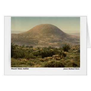 Christian Holy Land Jesus Mt Tabor Vintage Photo