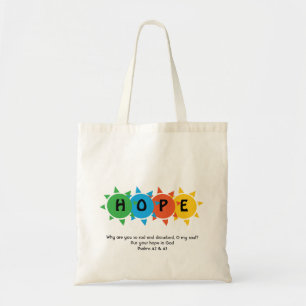 Christian HOPE IN GOD Suicide Prevention CUSTOM Tote Bag