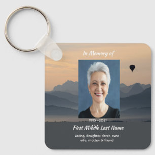 Christian Hot Air Balloon Memorial Keepsake  Keychain