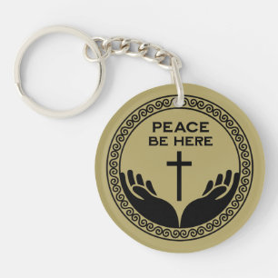 Christian House Blessing Keychain