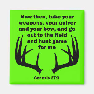 Christian Hunter Hunting Genesis 27:3 Magnet