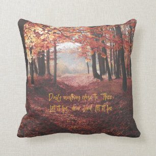Christian Hymn Lyric Throw Pillow