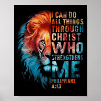 Christian I Can Do All Thing Through Christ Lion F