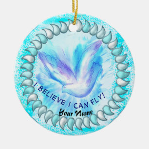 Christian I Can Fly    Ceramic Ornament