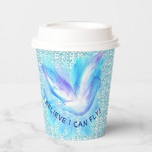 Christian I Can Fly Dove paper cup