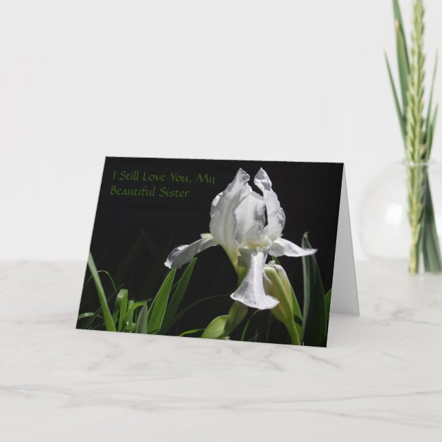 Christian Inmate Card with Gospel for Sister (Front)