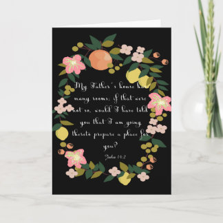 Christian inspirational Art - John 14:2 Holiday Card
