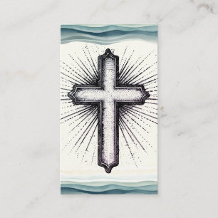Christian Inspirational Bible Religious Cross Business Card
