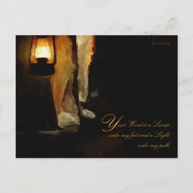 Christian Inspirational Bible Verse Encouragement Postcard (Front)