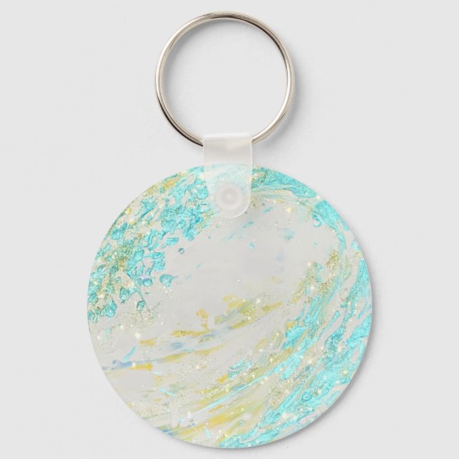 Christian inspirational prophetic art print keychain (Front)