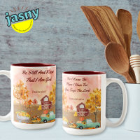 Christian Inspired Fall Autumn Farm Scene