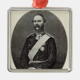 Christian IX, King of Denmark Metal Ornament