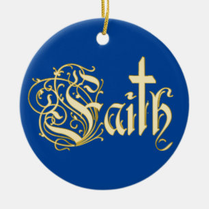 christian jesus christ cross Religion christmas Ceramic Ornament