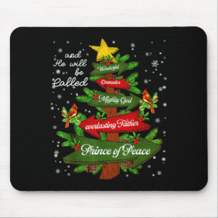 Christian Jesus Christmas Tree Pajamas Xmas Men Wo Mouse Pad