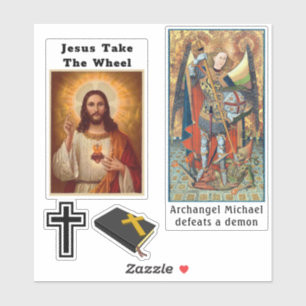 Christian Jesus Cross Decals Car Window or Laptop