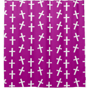 Christian Jesus cross pink pattern