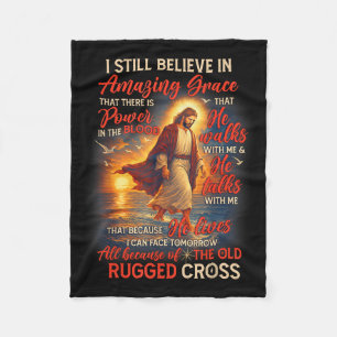 Christian Jesus God Lover I Still Believe Amazing Fleece Blanket