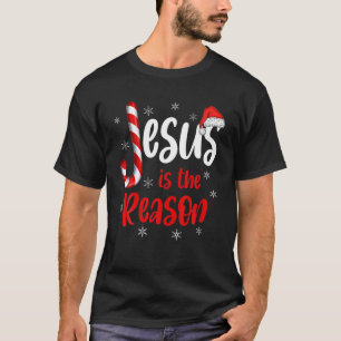 Christian Jesus Is The Reason Candy Cane Religious T-Shirt