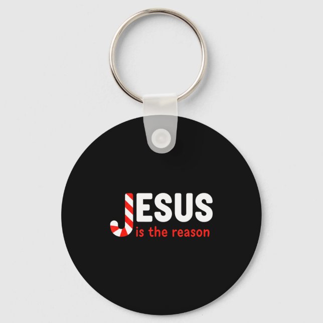 Christian Jesus Is The Reason For The Season Chris Keychain (Front)