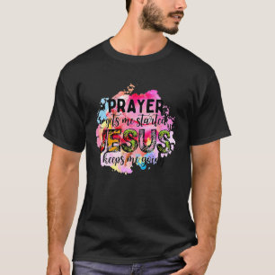 Christian Jesus Keeps Me Going Watercolor Bible Re T-Shirt