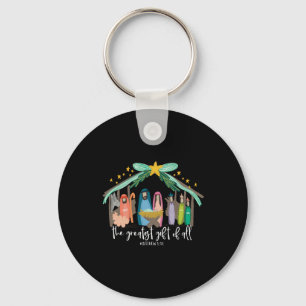 Christian Jesus Merry Christmas Xmas Holiday Pajam Keychain