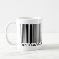 Christian Jesus Paid It All Salvation Bar Code UPC