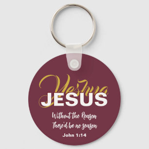 Christian JESUS REASON SEASON Christmas Keychain