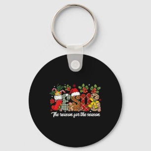 Christian Jesus The Reason Xmas Holiday Season Chr Keychain