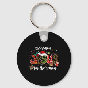Christian Jesus The Reason Xmas Holiday Season Chr Keychain