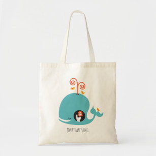 Christian Jonah and the Whale Swimming Tote Bag