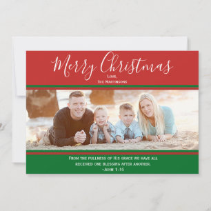 Christian Joyeux Noël Ecriture et Carte photo