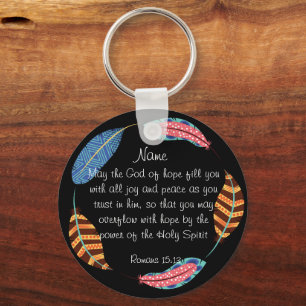 Christian Keychain – Bible Verse: Romans 15:13
