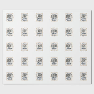 Christian Let Your Light Shine Matthew 5_16 Design Wrapping Paper
